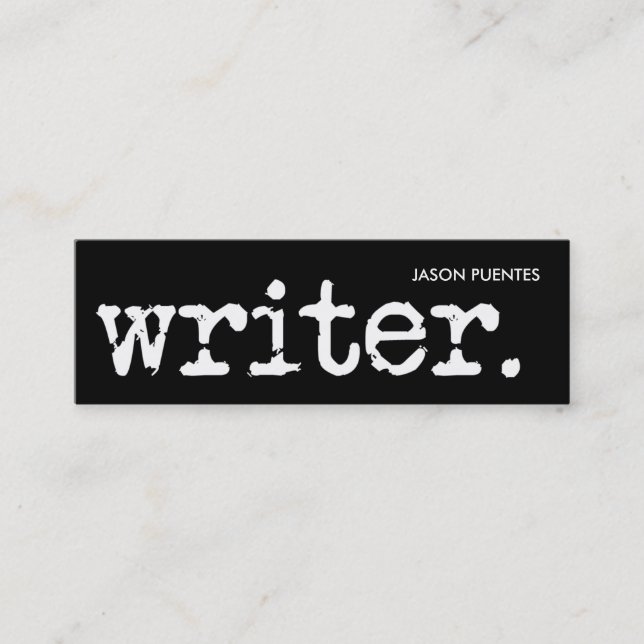 enkelt och till peka mini visitkort (Framsida)