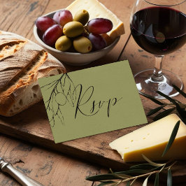 Enkelt Oliv grönt val av olivkött i Gren OSA Kort