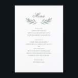 Enkelt olivlöv. Italienska bröllop. Botaniskt Meny<br><div class="desc">Bröllop-menyn med olivträd löv. Lämpligt för födelsedag,  årsdag och andra party. Kontakta mig om du behöver fler artiklar.</div>