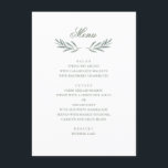 Enkelt olivlöv. Italienska bröllop. Botaniskt Meny<br><div class="desc">Bröllop-menyn med olivträd löv. Lämpligt för födelsedag,  årsdag och andra party. Kontakta mig om du behöver fler artiklar.</div>
