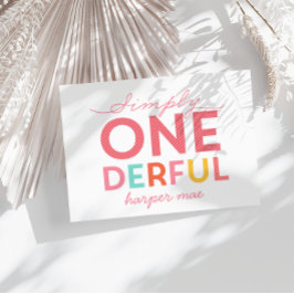 ENKELT ONEDERFUL WONDERFUL INBJUDNINGAR