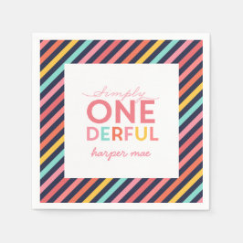 ENKELT ONEDERFUL WONDERFUL PAPPERSSERVETT