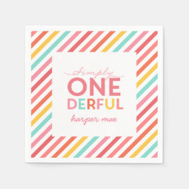 ENKELT ONEDERFUL WONDERFUL PAPPERSSERVETT