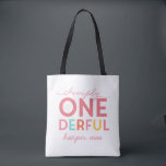 ENKELT ONEDERFUL WONDERFUL TYGKASSE<br><div class="desc">ENKELT ONEDERFUL. MARKERA DIN LILLA EN SPECIELL DAG MED STIL I DENNA PERSONLIGA FÖRSTA BIRTHDAY-KONSTRUKTION. DEL AV EN SAMLING.</div>