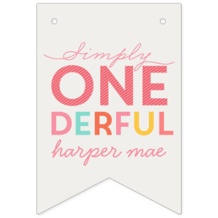 ENKELT ONEDERFUL WONDERFUL VIMPLAR