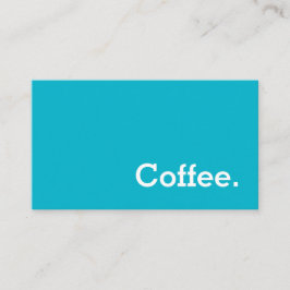 Enkelt Ord Bright Loyalty Coffee-Slå-kort Lojalitetskort