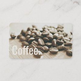Enkelt Oswald för monokromma kaffebönor Lojalitetskort