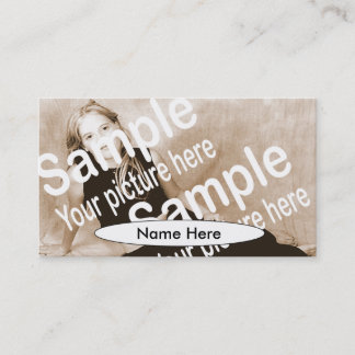 Enkelt ovalerkompkort visitkort