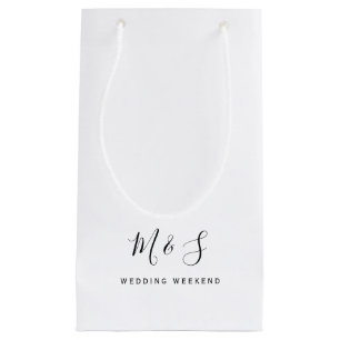 Enkelt par Initialer Bröllop Helg Tack