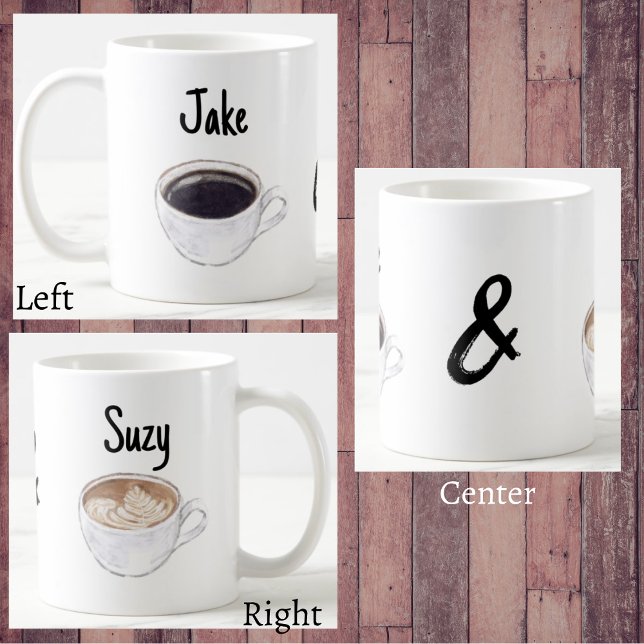 Enkelt par kaffe Älskare Kaffemugg (Skapare uppladdad)