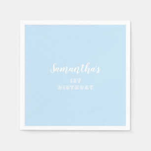 Enkelt Pastel Blue Pappersservett