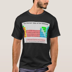 Enkelt periodiskt bord (handskriven stil) t shirt