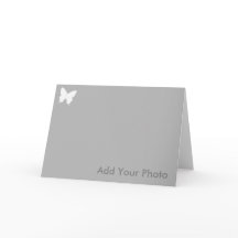 Enkelt personifierat tackkort för fjäril foto