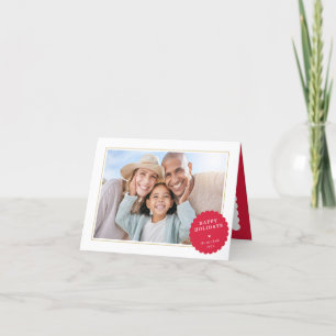 ENKELT PHOTO modern, minimal Festive spot Red Helgkort