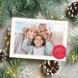 ENKELT PHOTO modern, minimal Festive spot Red Julkort