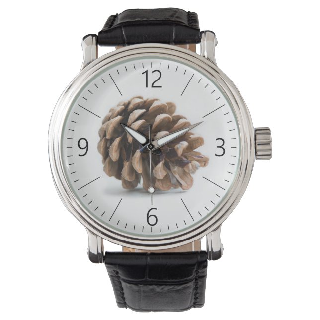 Enkelt pinekon armbandsur (Framsida)
