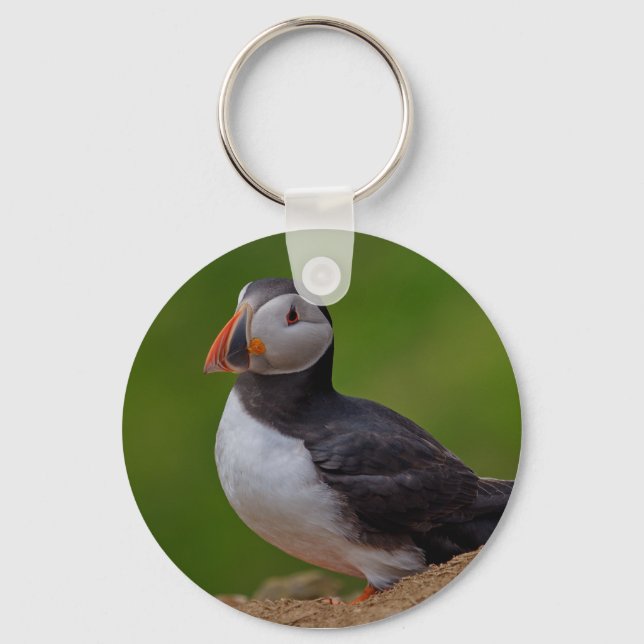 Enkelt Puffin Nyckelring (Framsida)