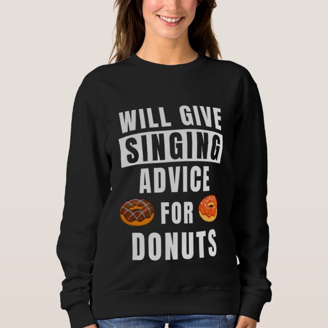 Enkelt råd till Donuts Voice Training Sång Si T Shirt (Framsida)
