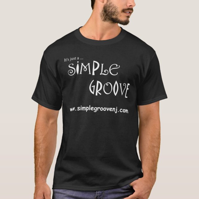 Enkelt räffla T-tröja Tee Shirt (Framsida)