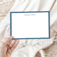 Enkelt Ram Masculine, Dusty Blue Flat