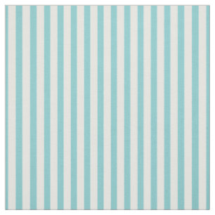 Enkelt Rand Mönster Aqua/White-Trendig Tyg