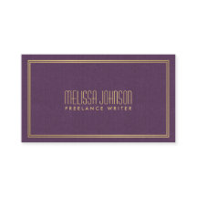 Enkelt rättfram konst Deco Stil Lila/Faux Guld