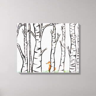 Enkelt räv canvastryck