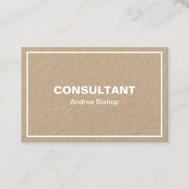 Enkelt rent klassiskt Ram-Affärskort Visitkort (Framsida)