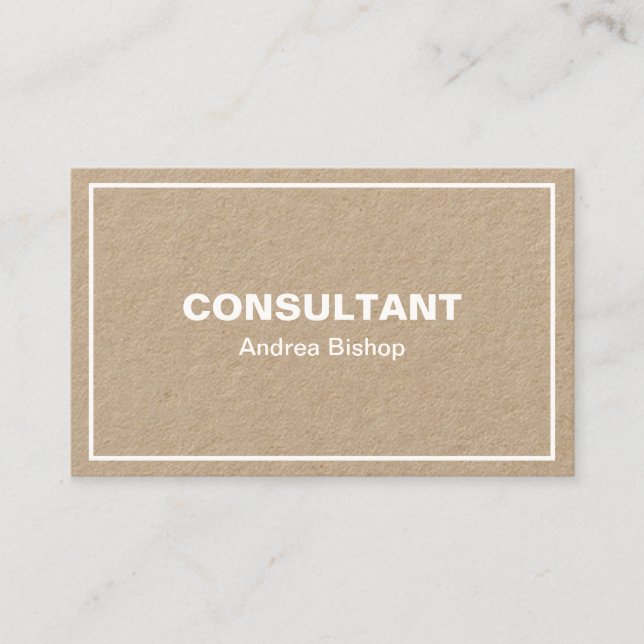 Enkelt rent klassiskt Ram-Affärskort Visitkort (Framsida)