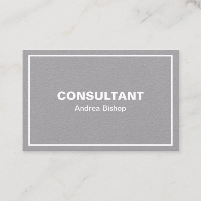 Enkelt rent klassiskt Ram-Affärskort Visitkort (Framsida)