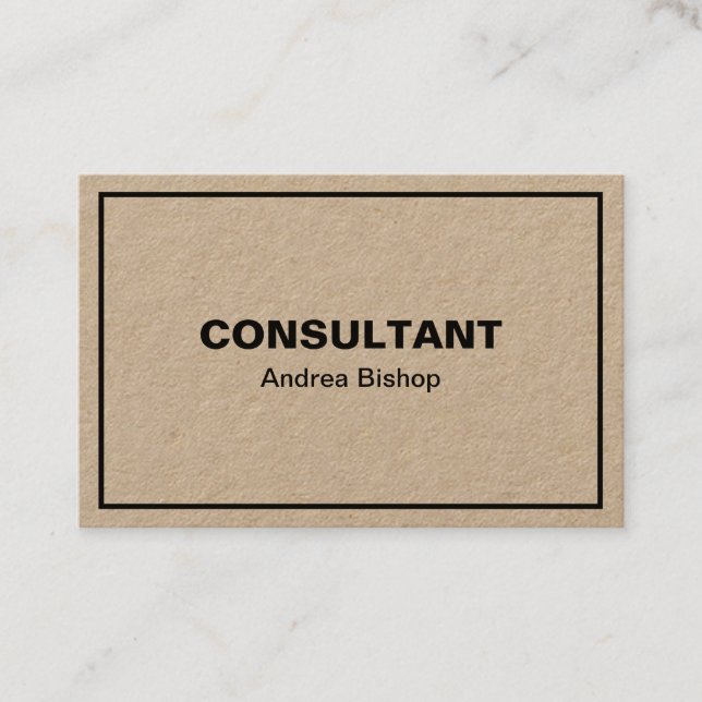 Enkelt rent klassiskt Ram-Affärskort Visitkort (Framsida)