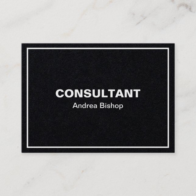 Enkelt rent klassiskt Ram-Affärskort Visitkort (Framsida)