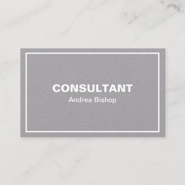 Enkelt rent klassiskt Ram-Affärskort Visitkort (Framsida)