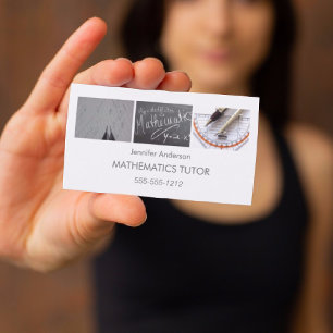 Enkelt rent matematikmatematikmatares fotopatsamli visitkort