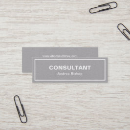 Enkelt rent Mini-Affärskort i Ram Classic Mini Visitkort