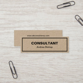 Enkelt rent Mini-Affärskort i Ram Classic Mini Visitkort