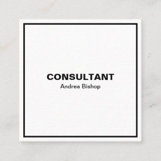 Enkelt rent Ram klassiskt Fyrkantigt Visitkort