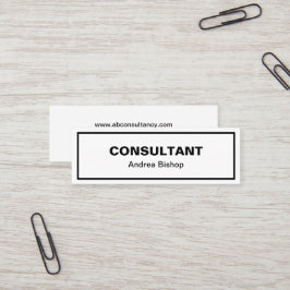 Enkelt rent Ram klassiskt Mini Visitkort