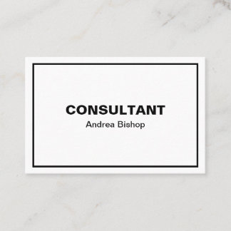 Enkelt rent Ram klassiskt Visitkort