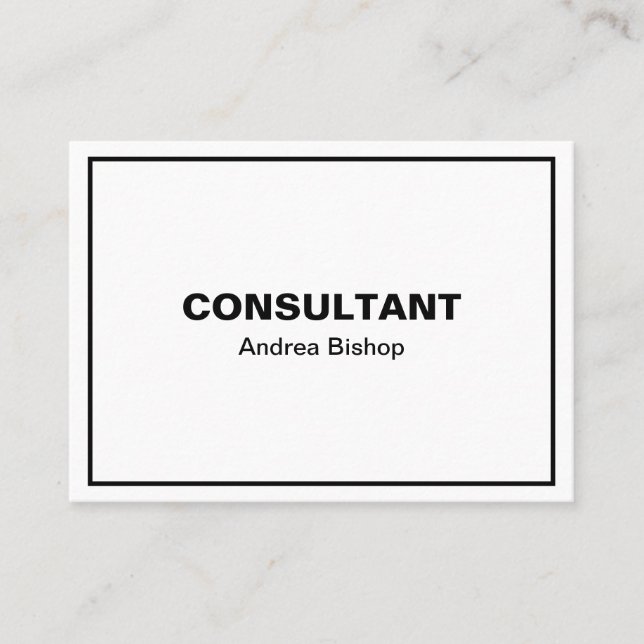 Enkelt rent Ram klassiskt Visitkort (Framsida)