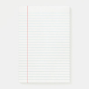 Enkelt Retro fodrat papper Post-it Block