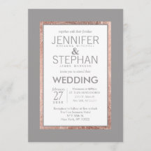 Enkelt Ro Guld-lindat skiffer Grått Bröllop