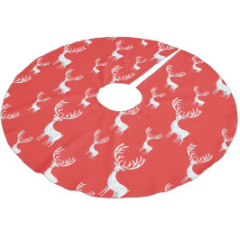 Enkelt rödrenar, jultoma Julafton Mönster Julgransmatta Borstad Polyester