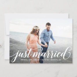Enkelt Romantic Bröllop annons Elopement Tack Kort