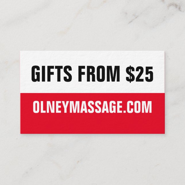 ENKELT RÖTT KORT FÖR SPA 2016 (Framsida)