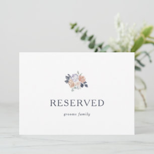 Enkelt Rustic Blommigt Reserved Sign