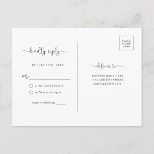 Enkelt Rustic Kraft Brown OSA-vykort Vykort