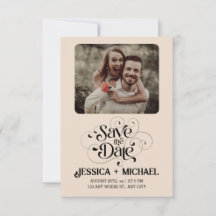 Enkelt Rustic Minimal Elegant Redigerbart Bröllop