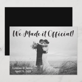 Enkelt, Rustic. Vi gjorde det till Officiell. Inbjudningar