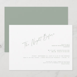 Enkelt sätt natten före repetitionsmiddagen inbjudningar